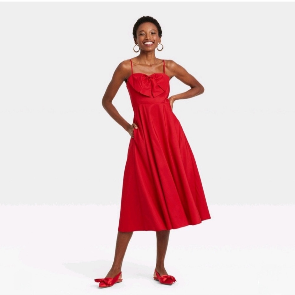 red bow dress - Picture 1 of 2